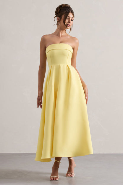 Women’s Evening Gown - Strapless A-Line Fit - Full Length Formal Dress