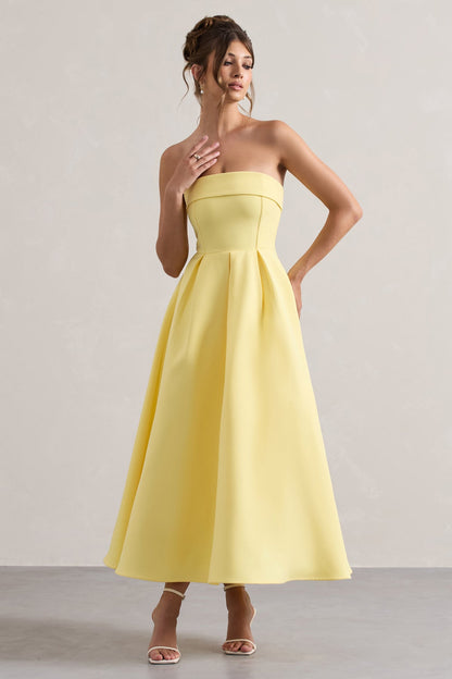 Women’s Evening Gown - Strapless A-Line Fit - Full Length Formal Dress