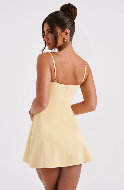 Women’s Mini Dress - Sweetheart Neckline - Adjustable Spaghetti Straps - A-Line Fit