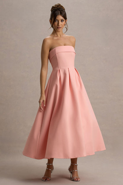 Women’s Evening Gown - Strapless A-Line Fit - Full Length Formal Dress