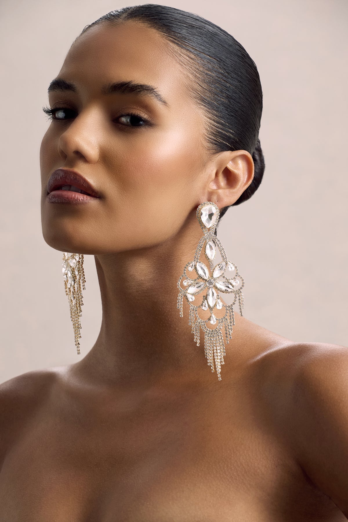 Women’s Chandelier Earrings – Teardrop Design – Crystal Accents – Statement Jewelry
